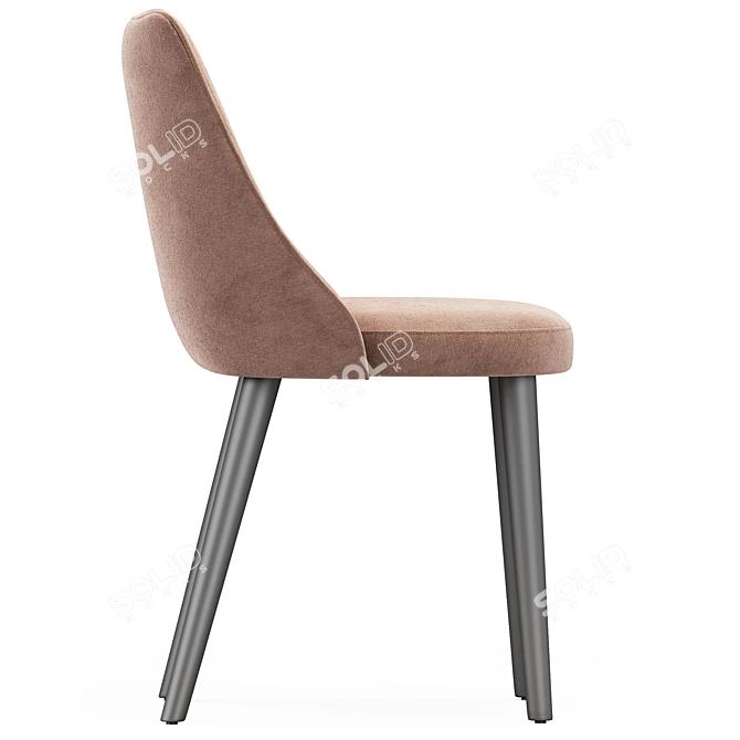 Elegant Moro Dining Chair 3D model image 5