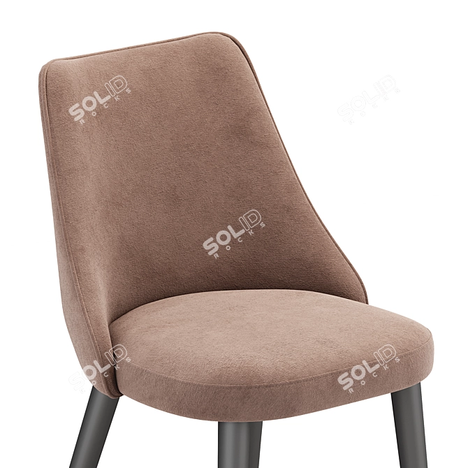 Elegant Moro Dining Chair 3D model image 6