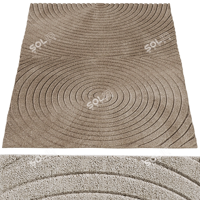 Bolia Small Zen Doormat in Three Colors 3D model image 1