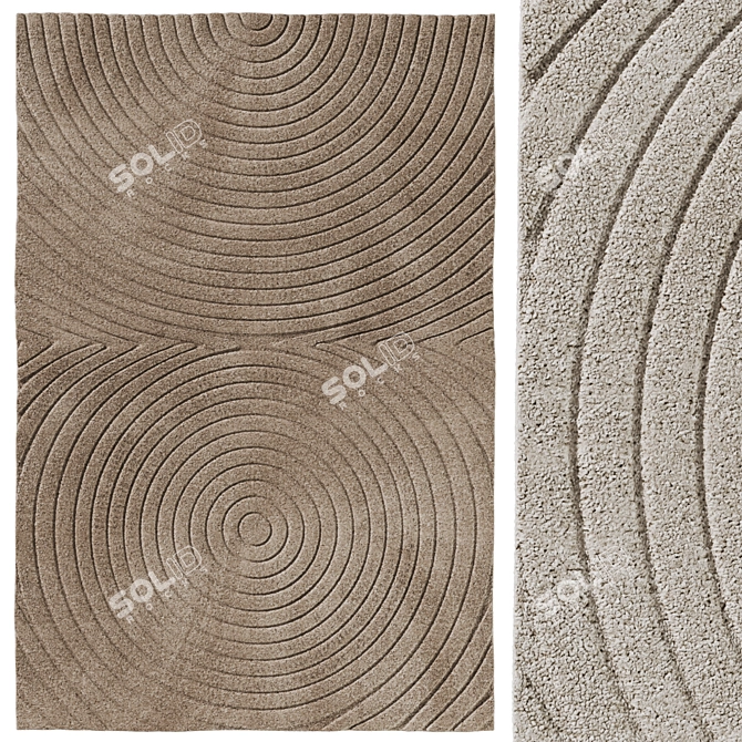 Bolia Small Zen Doormat in Three Colors 3D model image 4