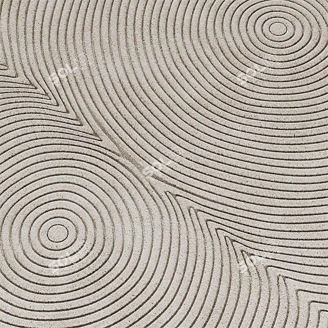 Bolia Zen Rounded Rugs 3D model image 2