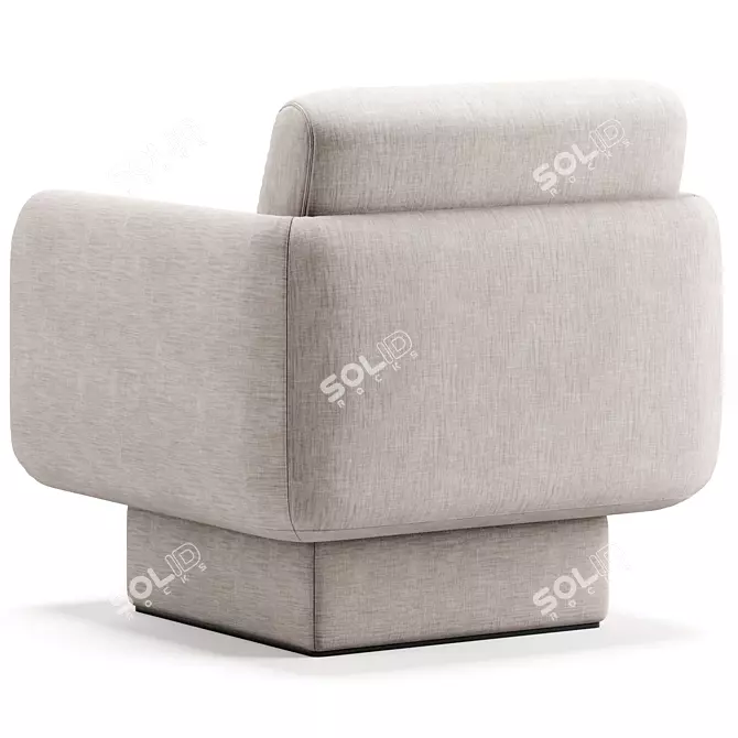 Lilas Armchair: Modern Italian Design 3D model image 4