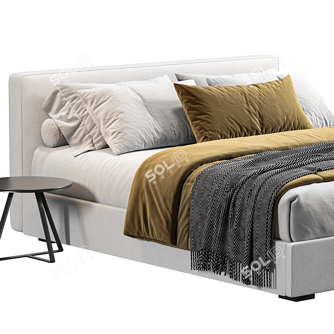 RH Modena Bed 3D Model 3D model image 2