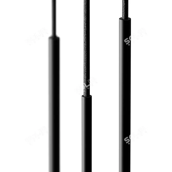 Elegant Slend Pendant Light by Bover 3D model image 3