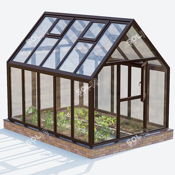 Kitchen Garden Greenhouse Set-5 3D model image 4