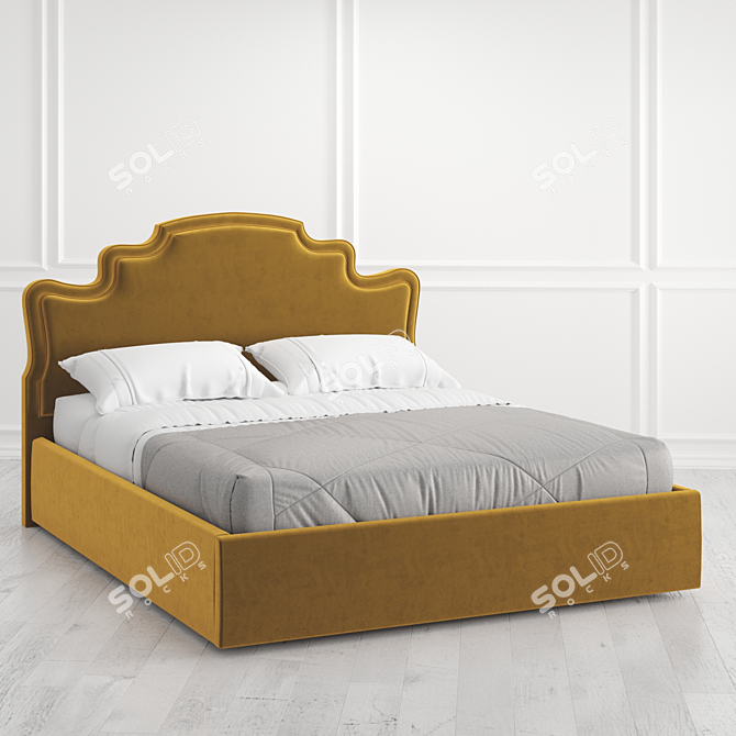 Vary Bed Collection Platform Bed 3D model image 2