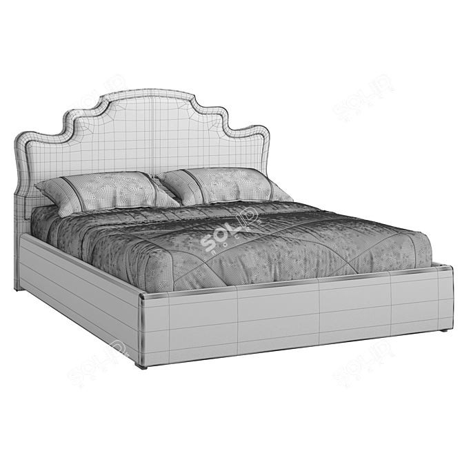Vary Bed Collection Platform Bed 3D model image 3