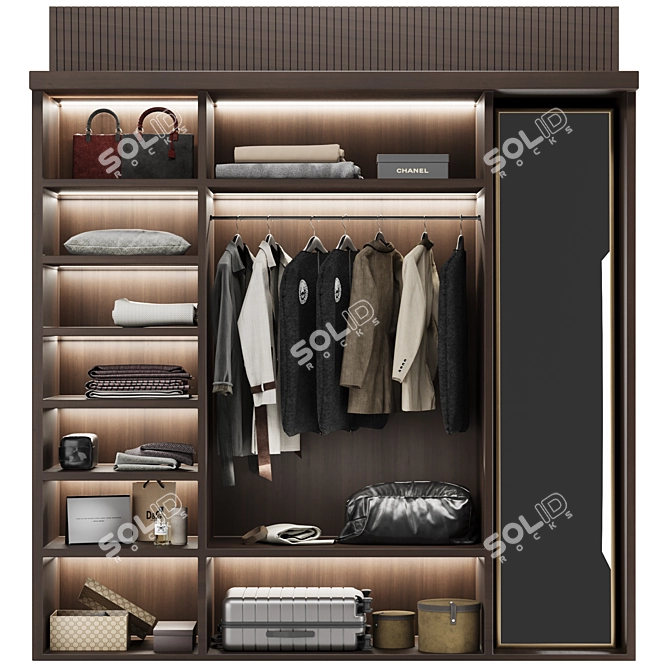 Sleek Wardrobe Vol. 06 Design 3D model image 6