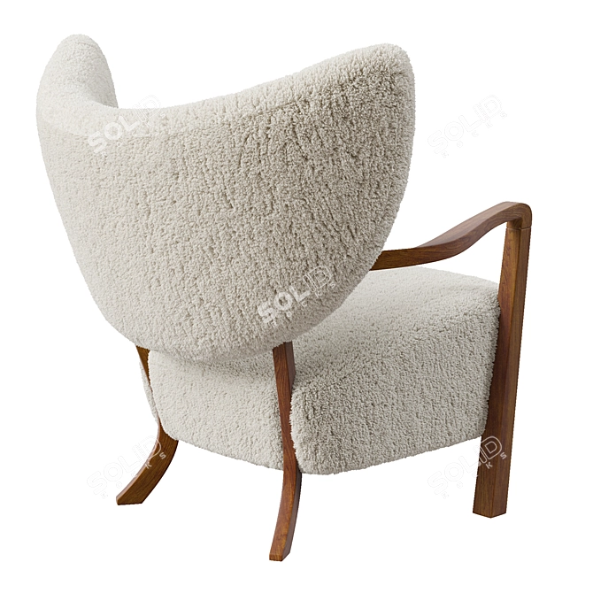 Luxury &Tradition Wulff Armchair Upgrade 3D model image 4