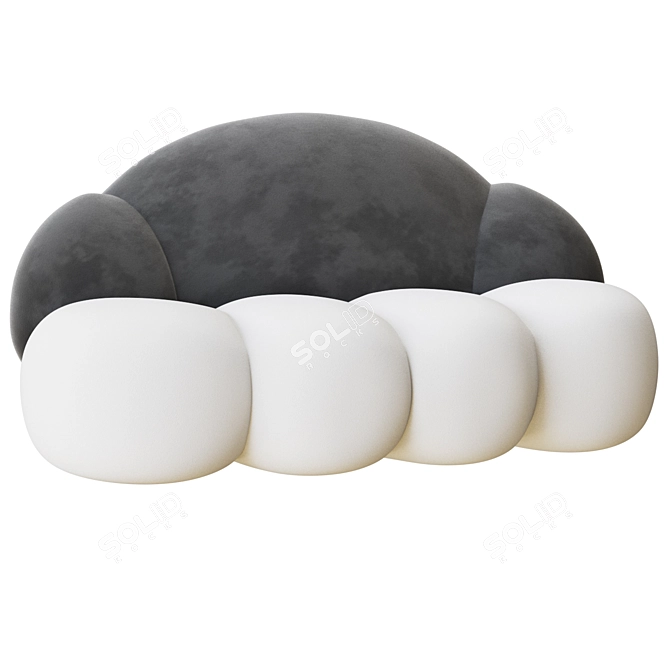 Sleek Cloud Sofa Bed 3D model image 5