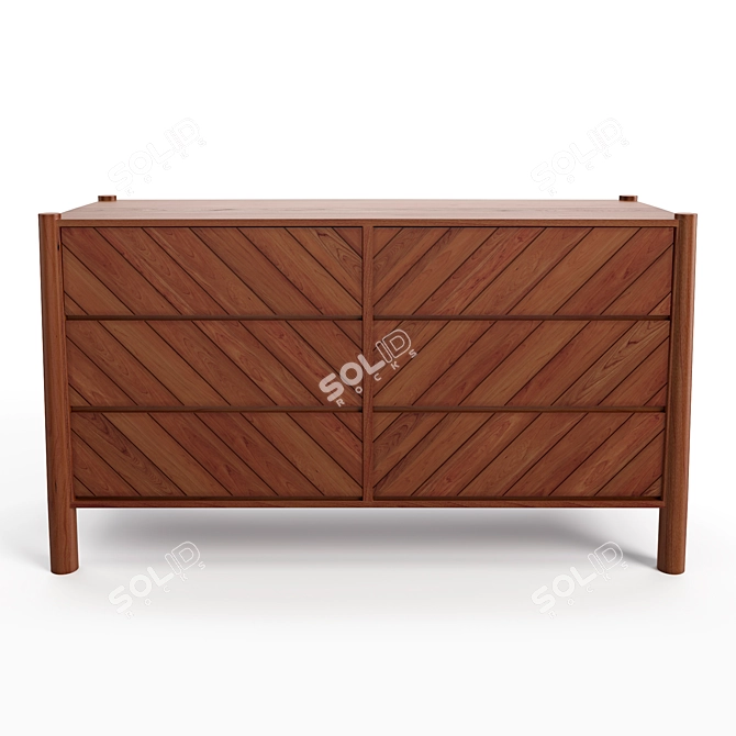 Urban Outfitters Clara Dresser 3D model image 2