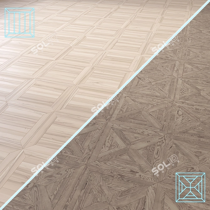  Modular Wood Flooring 3D Model 3D model image 2