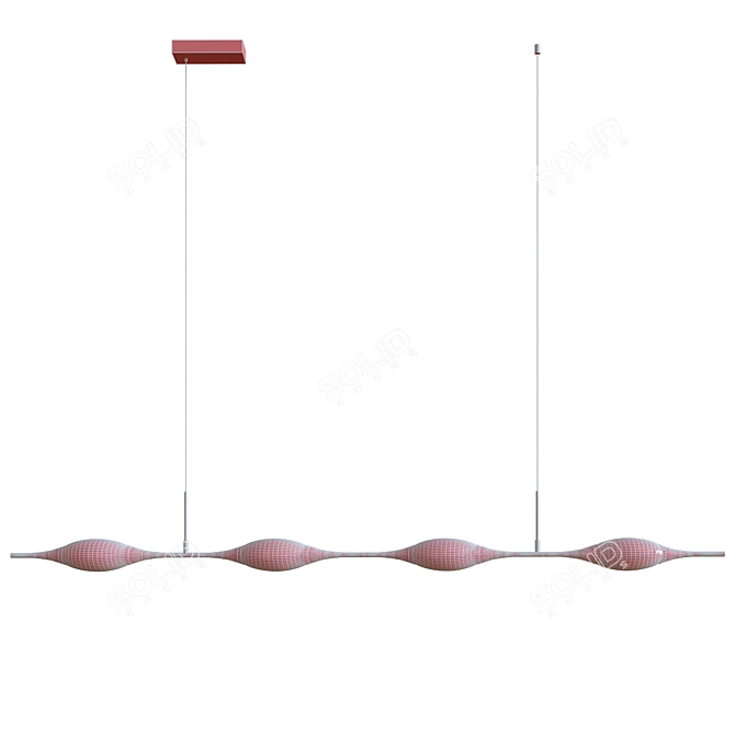 Modern FAME Long Design Lamps 3D model image 3