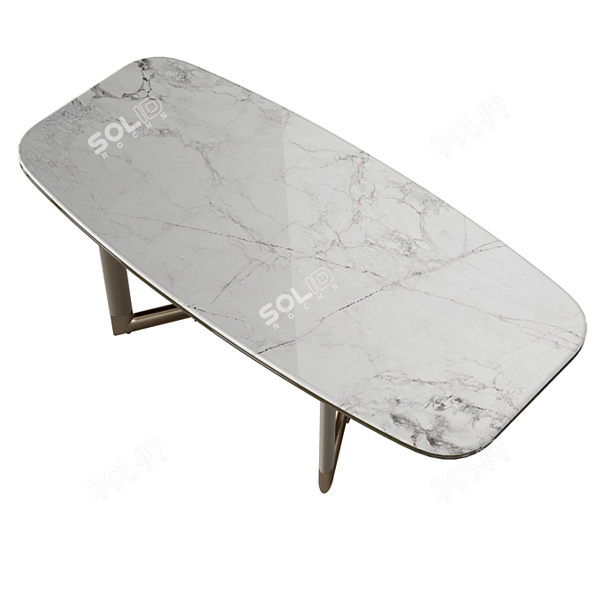 Luxury Marble Dining Table by Visionnaire 3D model image 2