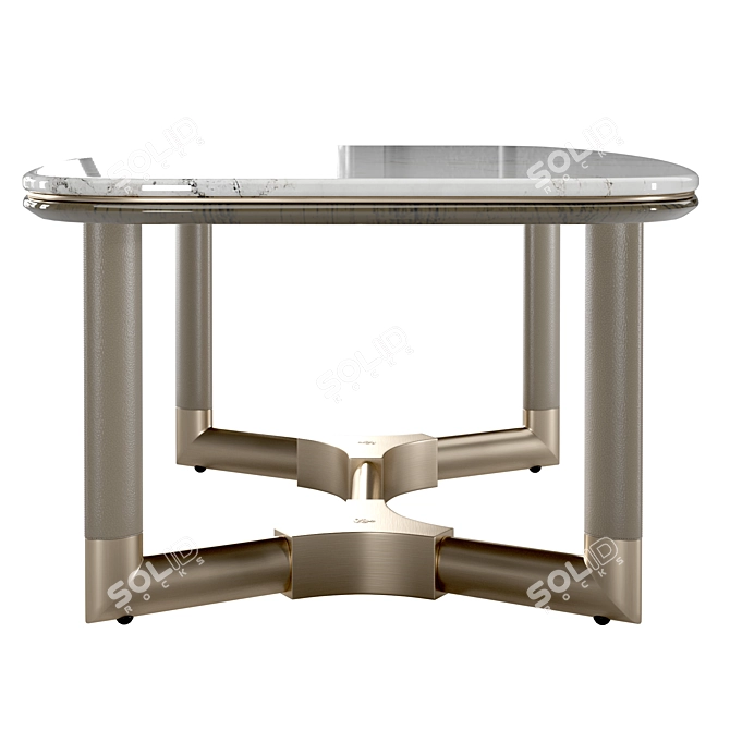 Luxury Marble Dining Table by Visionnaire 3D model image 3