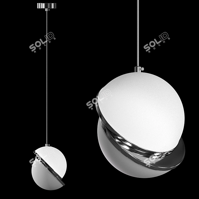 Freya Element Hanging Light Fixture 3D model image 2