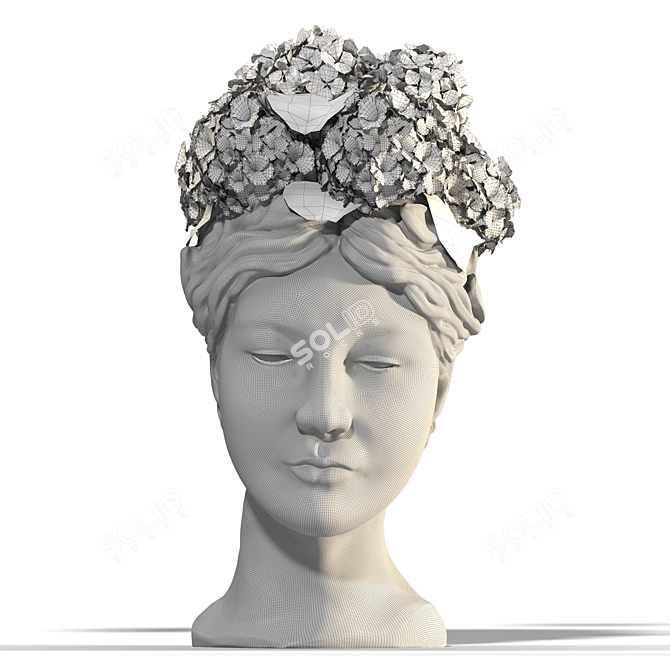 Russian Face Vase Decoration Sculpture 3D model image 3