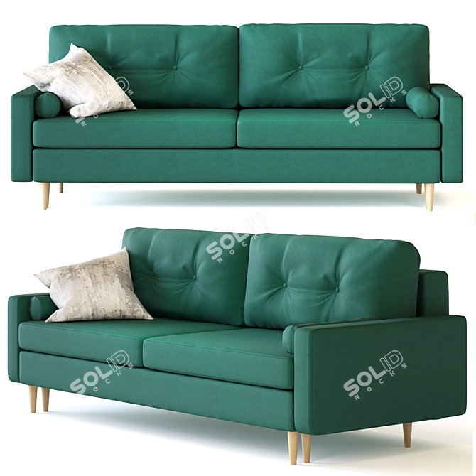 Dins Sofa from divan.ru - Rich Velvet Options 3D model image 5