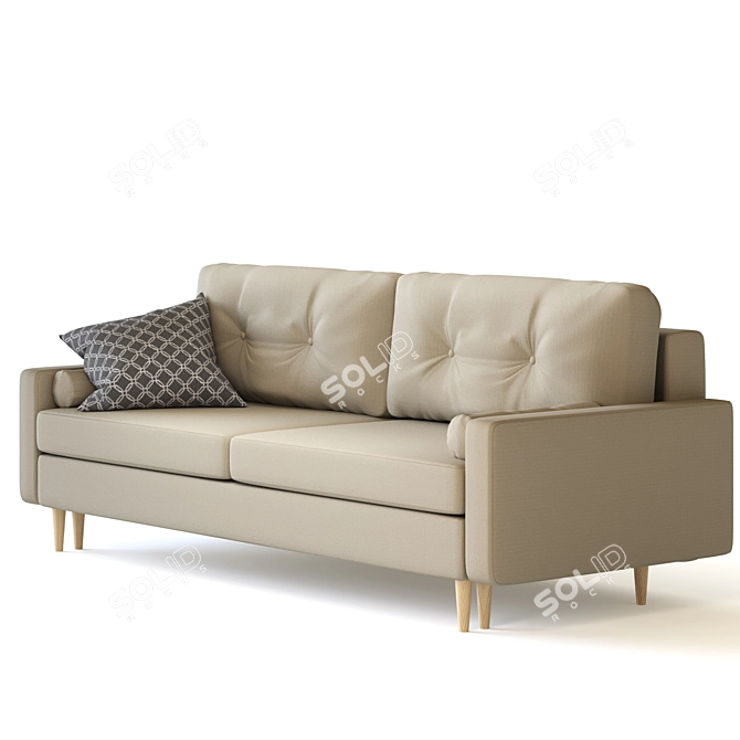 Dins Sofa from divan.ru - Rich Velvet Options 3D model image 6