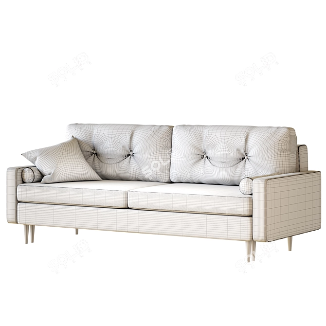 Dins Sofa from divan.ru - Rich Velvet Options 3D model image 7