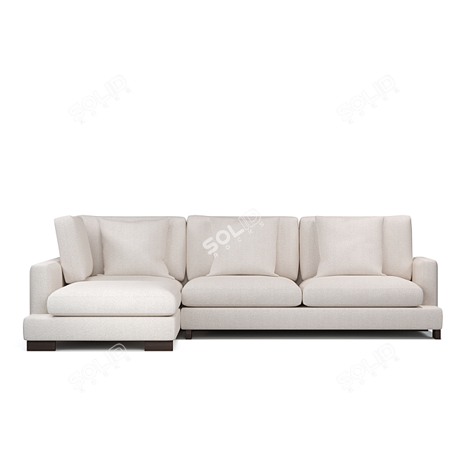 Lounging Elegance: Modular Comfort Sofa 3D model image 2