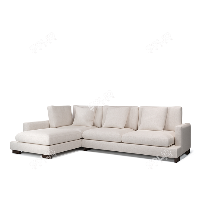 Lounging Elegance: Modular Comfort Sofa 3D model image 4