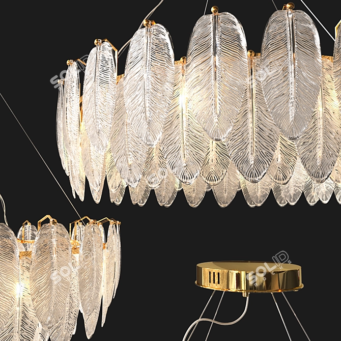 Ethereal Loreley Pendant Lamps 3D model image 2