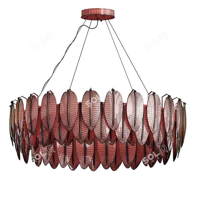 Ethereal Loreley Pendant Lamps 3D model image 3