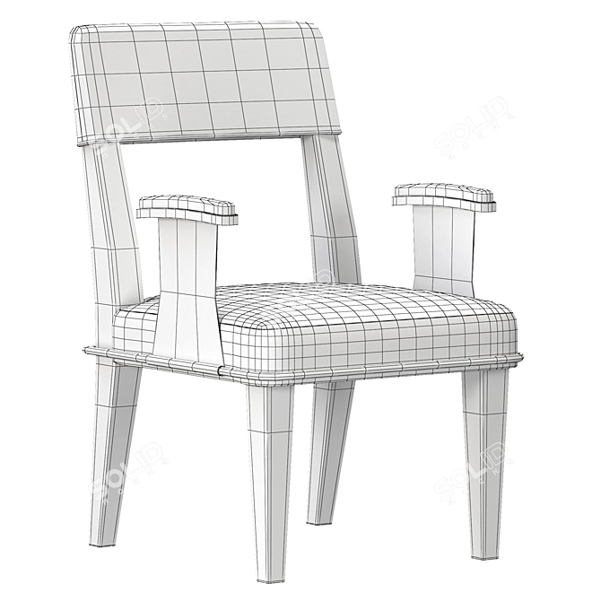 Modern Luxury Vespertine Chair 3D model image 6