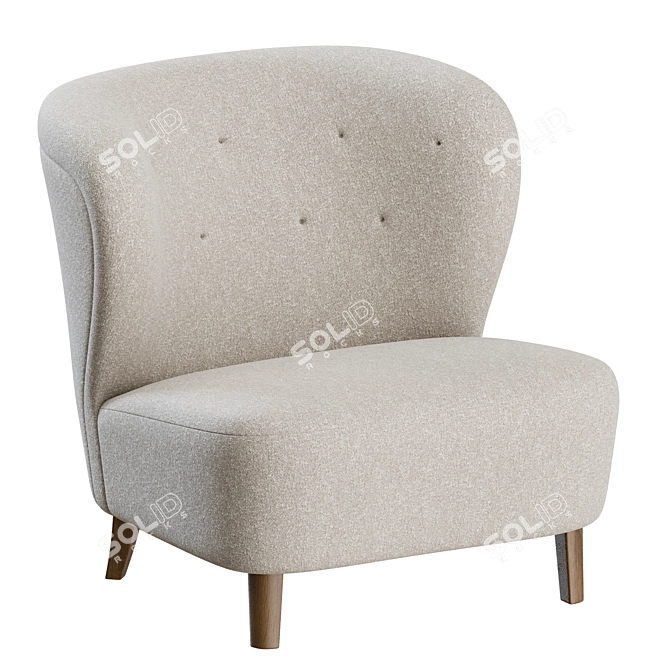 Gösta Jonsson Swedish Lounge Chair 3D model image 4