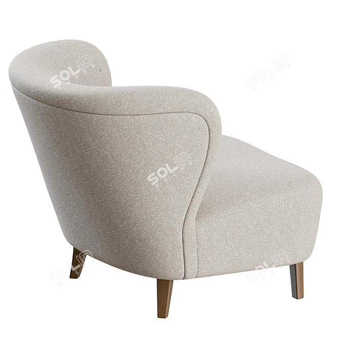 Gösta Jonsson Swedish Lounge Chair 3D model image 6