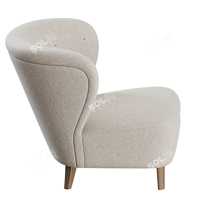 Gösta Jonsson Swedish Lounge Chair 3D model image 7