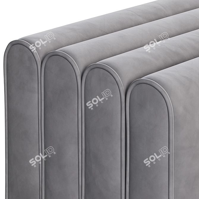 Velvet Ottoman OTE by Corner Design 3D model image 3