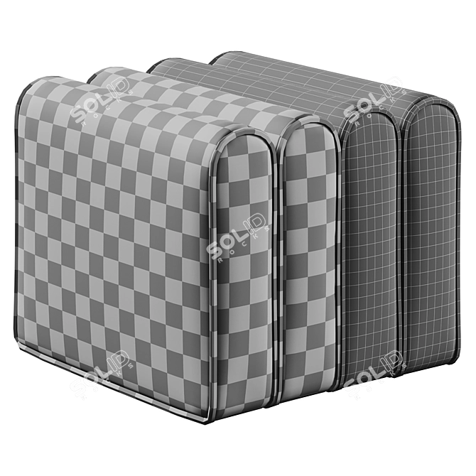 Velvet Ottoman OTE by Corner Design 3D model image 6