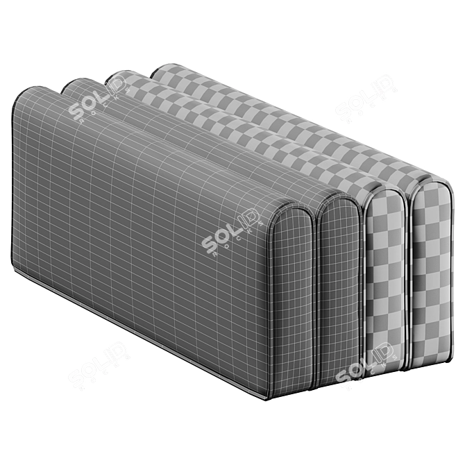 Velvet Ottoman OTE by Corner Design 3D model image 7