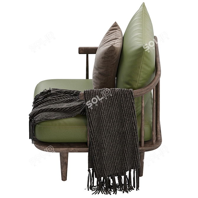 Modern Armchair by Space Copenhagen 3D model image 5