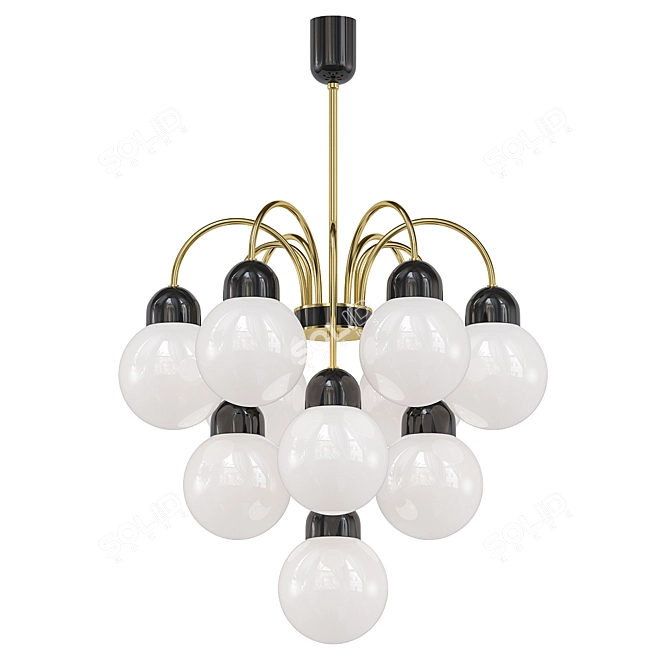 Sleek Kamenický Šenov Hanging Lamp 3D model image 1