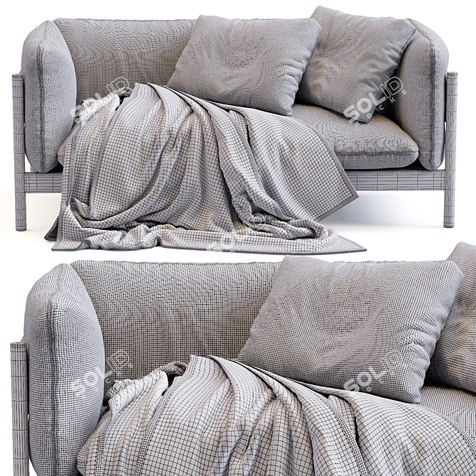 Modern Arbour Lounge Chair Design 3D model image 5