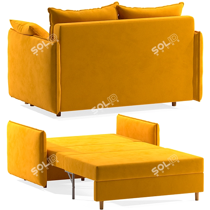 Volga Sofa Bed 1400x900 3D model image 3