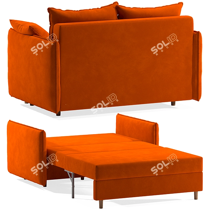 Volga Sofa Bed 1400x900 3D model image 4