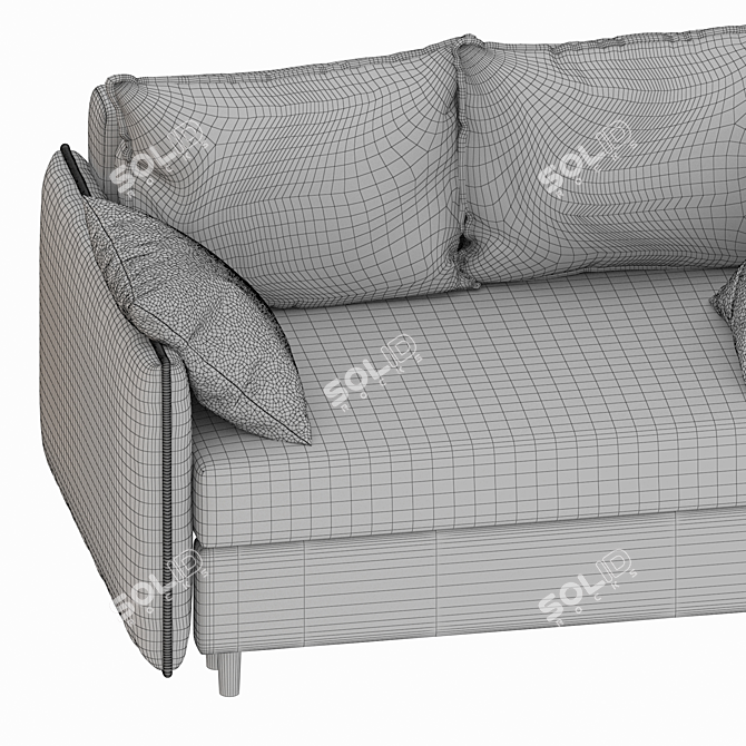 Volga Sofa Bed 1400x900 3D model image 5