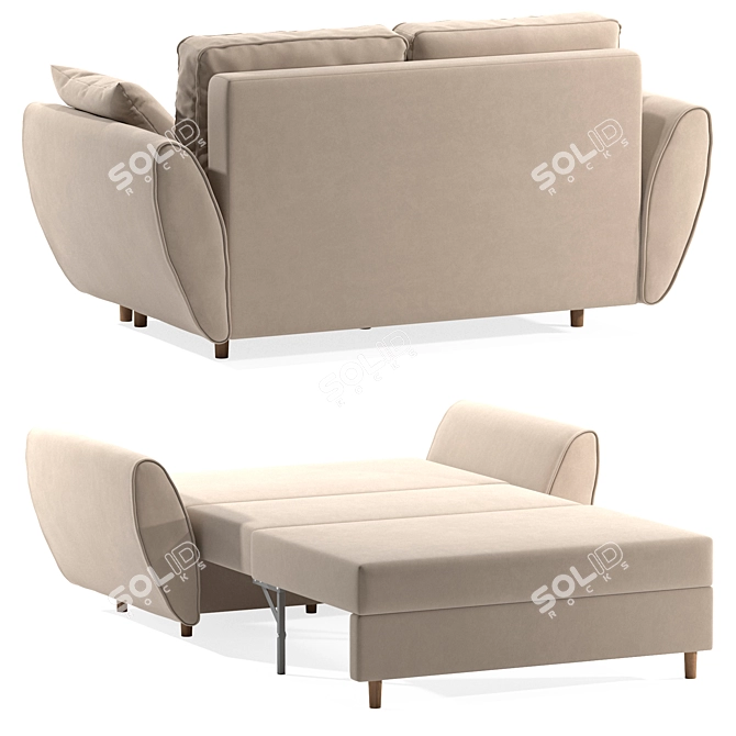 Volga Furniture Mini Sleeper 3D model image 5