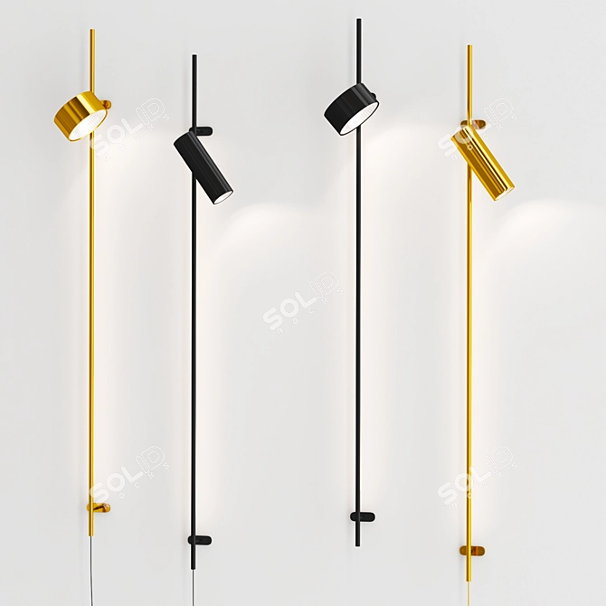 City Wall Lamp Collection: Modern Minimalist 3D model image 2