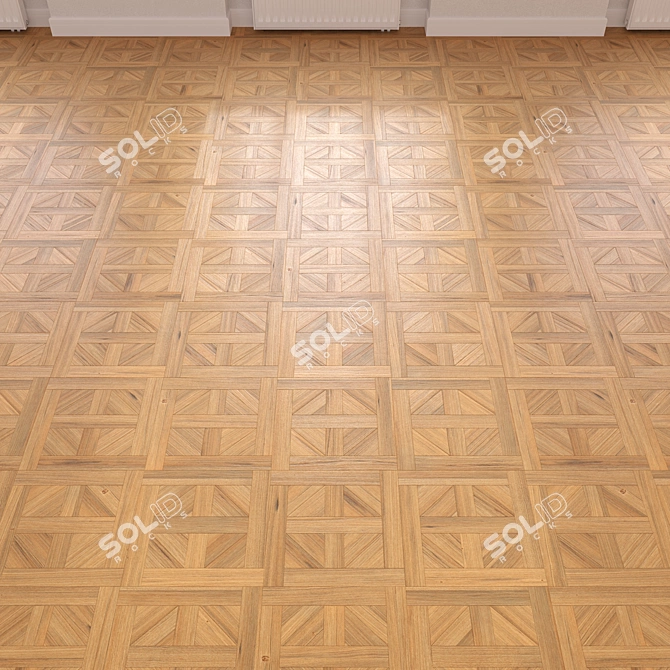 Premium Wood Floor Model 3D model image 2