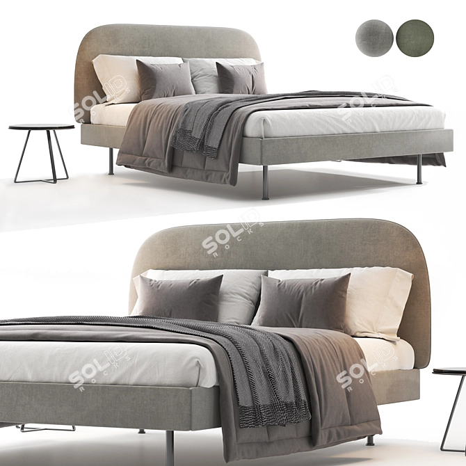 Ikea WADHEIM Bed 3D Model 3D model image 1