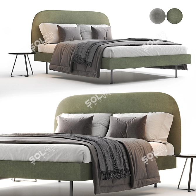 Ikea WADHEIM Bed 3D Model 3D model image 2