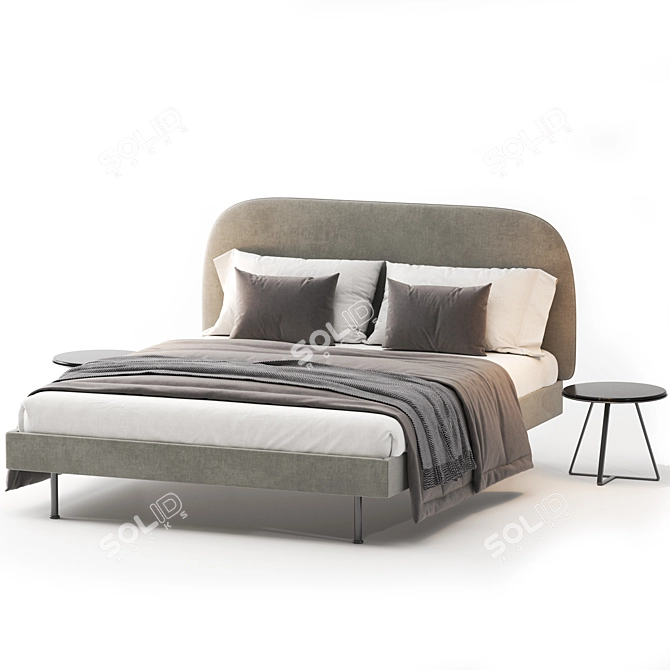 Ikea WADHEIM Bed 3D Model 3D model image 4