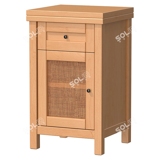 Gabin Bedside Table, 38x64x35.5 cm 3D model image 2