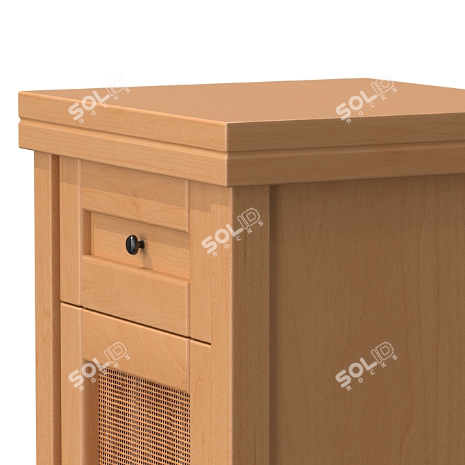 Gabin Bedside Table, 38x64x35.5 cm 3D model image 3