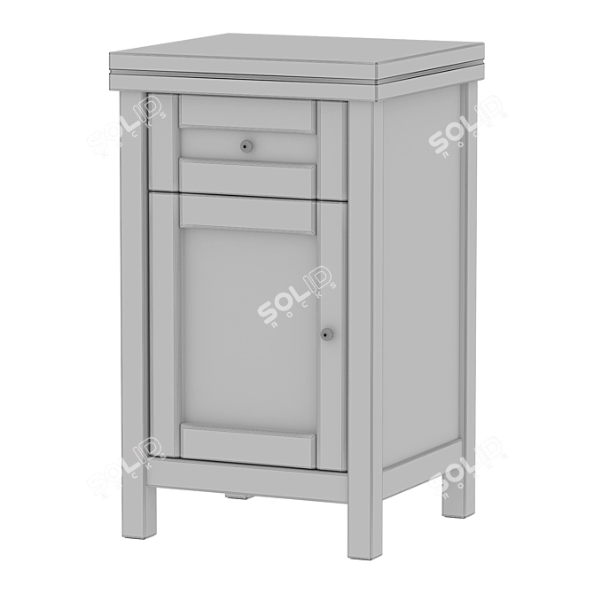 Gabin Bedside Table, 38x64x35.5 cm 3D model image 5